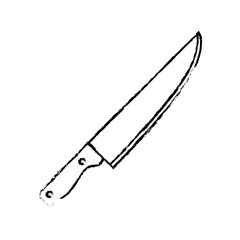 knife kitchen supplies icon image vector illustration design 