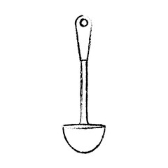 ladle kitchen supplies icon image vector illustration design 