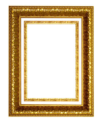 Antique  frame isolated on white 