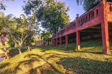 backyard area with decoration