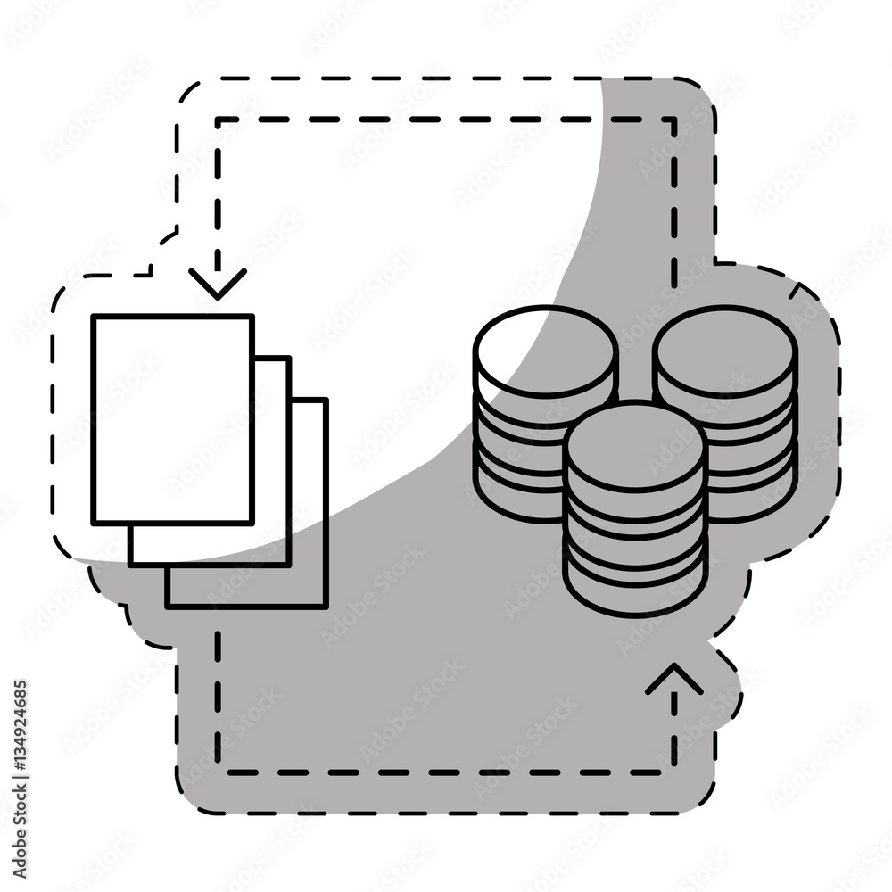 Poster web hosting or data center related icons sticker image vector illustration design