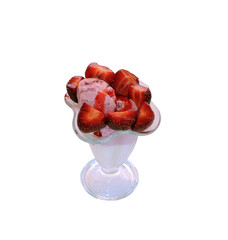 Beautiful ice cream dessert