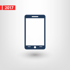 mobile smartphone icon, vector illustration. Flat design style