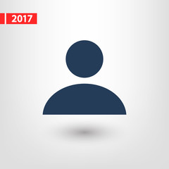 Business man icon, vector illustration. Flat design style