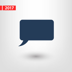 Speech bubble icons black icon, vector illustration. Flat design style