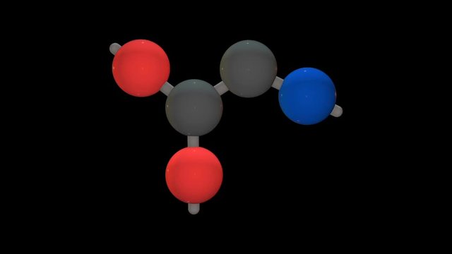 glycine - Amino Acids 3D Animation - Loop