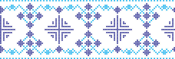 embroidered Ukrainian national pattern cross