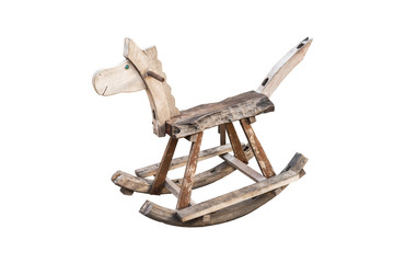 rocking seesaw horse isolated