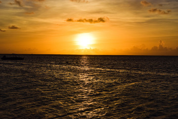 Sunset on the island of Saipan