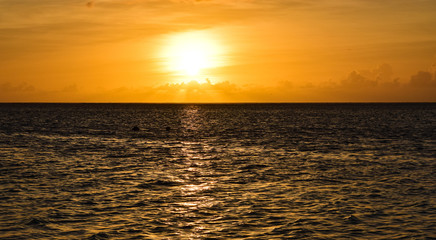 Sunset on the island of Saipan