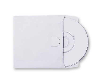White envelope with cd disk