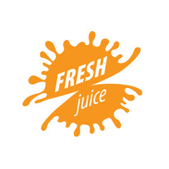 juice splash vector sign