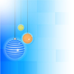 artwork background with stylized colorful balls