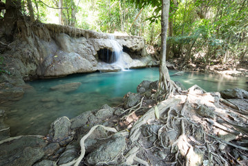 Bule water fall in western part thailand