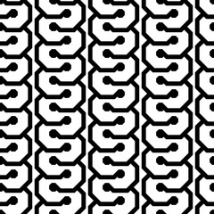 Design seamless monochrome geometric pattern