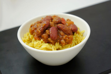 Chilli Con Carne and Rice