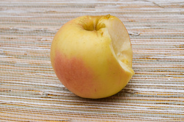 ripe bitten apple