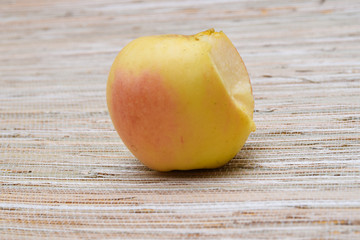 ripe bitten apple