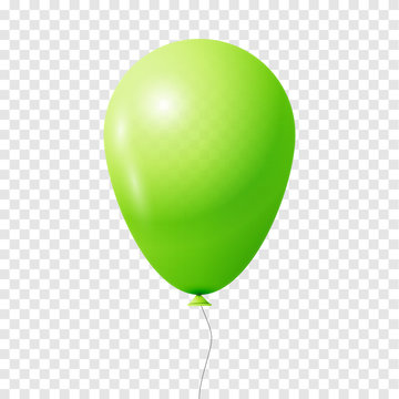 Balloon. Transparent isolated vector