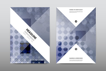 Brochure layout template flyer design vector, Magazine booklet cover abstract background
