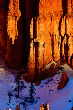 Sunrise in Bryce Canyon, abstracts