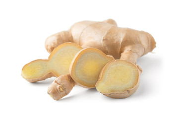 ginger on white background