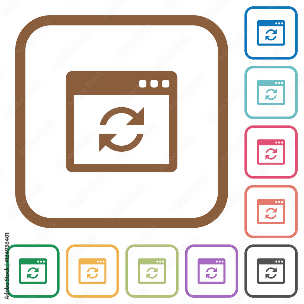 Poster application syncronize simple icons