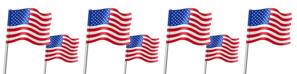 Banner. Flags. USA