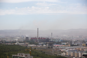 Kraftwerk in Ulan Bator - Mongolei