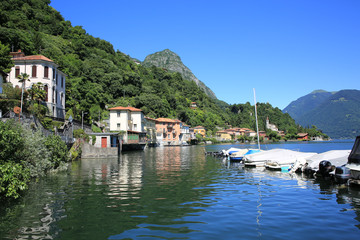 Fototapeta premium Scenic Lake of Lugano in Italy