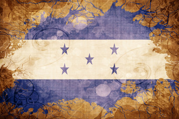 Grunge vintage Honduras flag