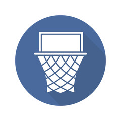 Basketball hoop flat design long shadow icon © IMG visuals icons