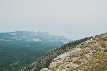 Fototapeta premium misty mountain landscape