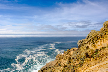 Point Reyes Lighthouse at Pacific coast, built in 1870