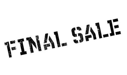 Final Sale rubber stamp. Grunge design with dust scratches. Effects can be easily removed for a clean, crisp look. Color is easily changed.