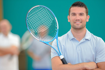 Portrait of tennis player