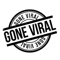 Gone Viral rubber stamp. Grunge design with dust scratches. Effects can be easily removed for a clean, crisp look. Color is easily changed.
