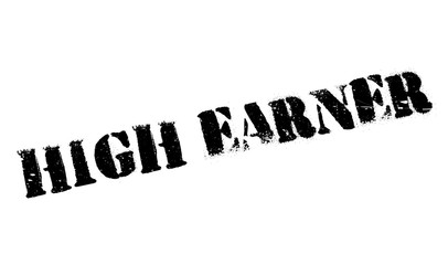 High Earner rubber stamp. Grunge design with dust scratches. Effects can be easily removed for a clean, crisp look. Color is easily changed.