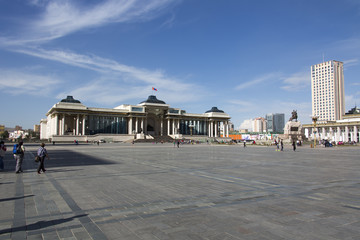 Mongolisches Parlament - Ulan Bator - Mongolei