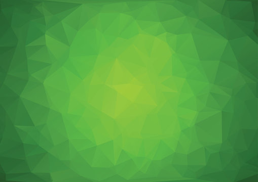 Polygonal green background.