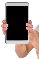 Hand Holding a Tablet