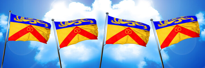 Staffordshire flag, 3D rendering