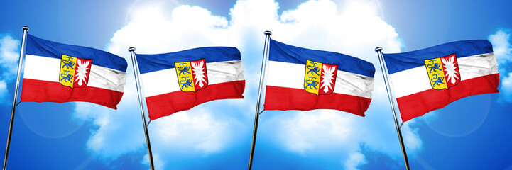 schleswig holstein flag, 3D rendering