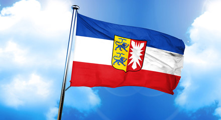 schleswig holstein flag, 3D rendering