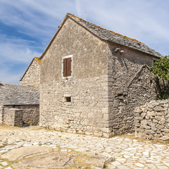 Fototapeta na wymiar view of the village Humac on the island of Hvar
