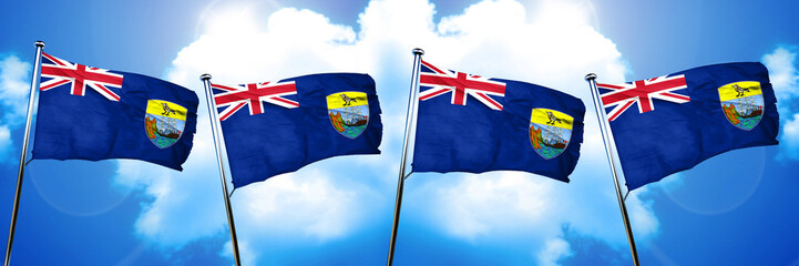 Saint helena flag, 3D rendering