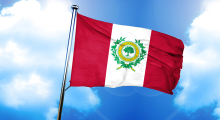 Raleigh flag, 3D rendering