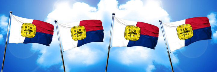 Memphis flag, 3D rendering