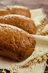 Loaf of black bread