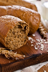 Loaf of black bread